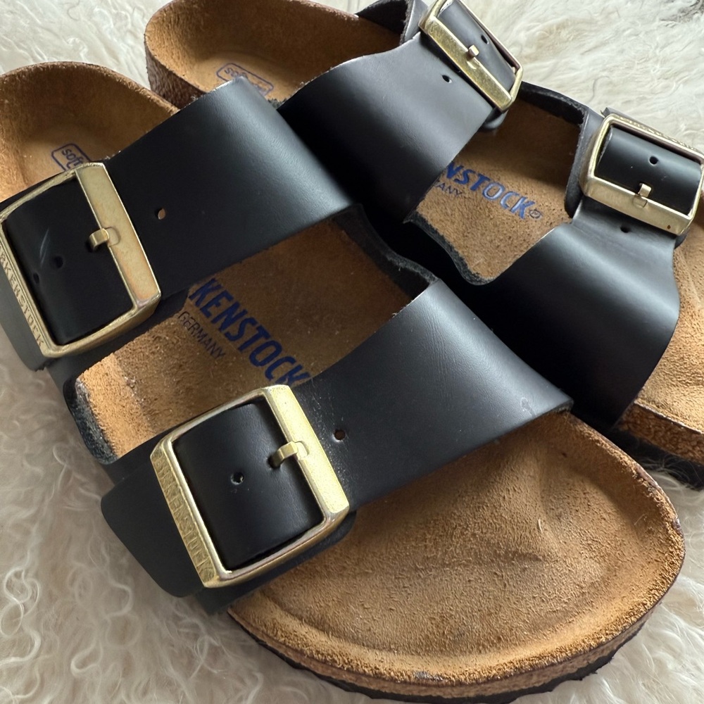 Birkenstock Never Worn, Black Sandals, size 38 equivalent to US size 7.5-8